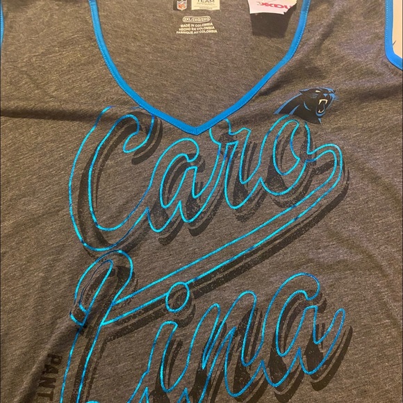 NEW WITH TAGS CAROLINA PANTHERS TOP SIZE 2X - Picture 2 of 3